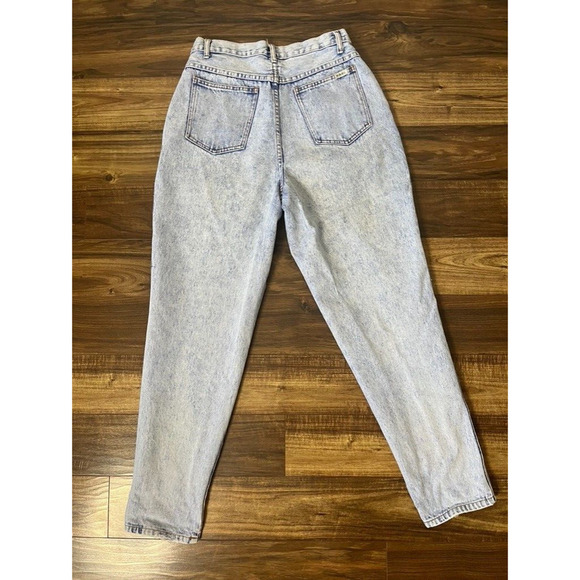 VTG 80s Bill Blass Pleated Denim Mom Jeans Size 12 30x31 - Picture 3 of 13